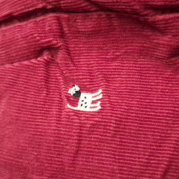 Gymboree girls 3-6 months girls dark red overalls with embroidered dalmations - Picture 3 of 7